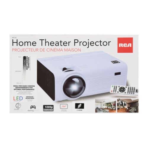 (Refurbished) RCA Projector 2000 Lumens 480p, 1080P compatible 150" Picture Size - RPJ136 $39.99 w/ Free Shipping
