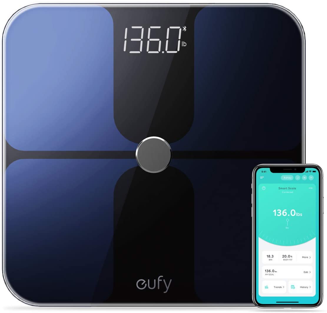eufy by Anker, Smart Scale with Bluetooth, Body Fat Scale,12 Measurements $26.99