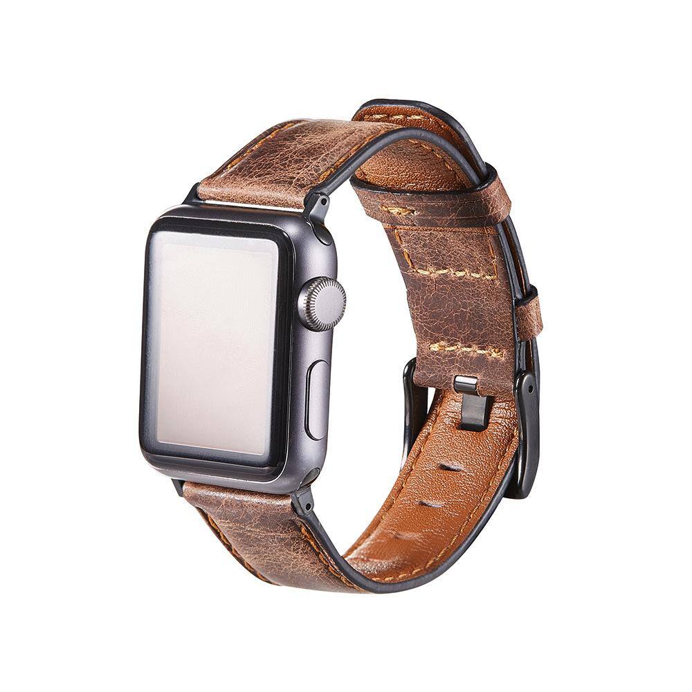 Vintage Leather Watch Band Compatible with Apple Watch(38/40mm, 22mm) $3.99 + Free Shipping