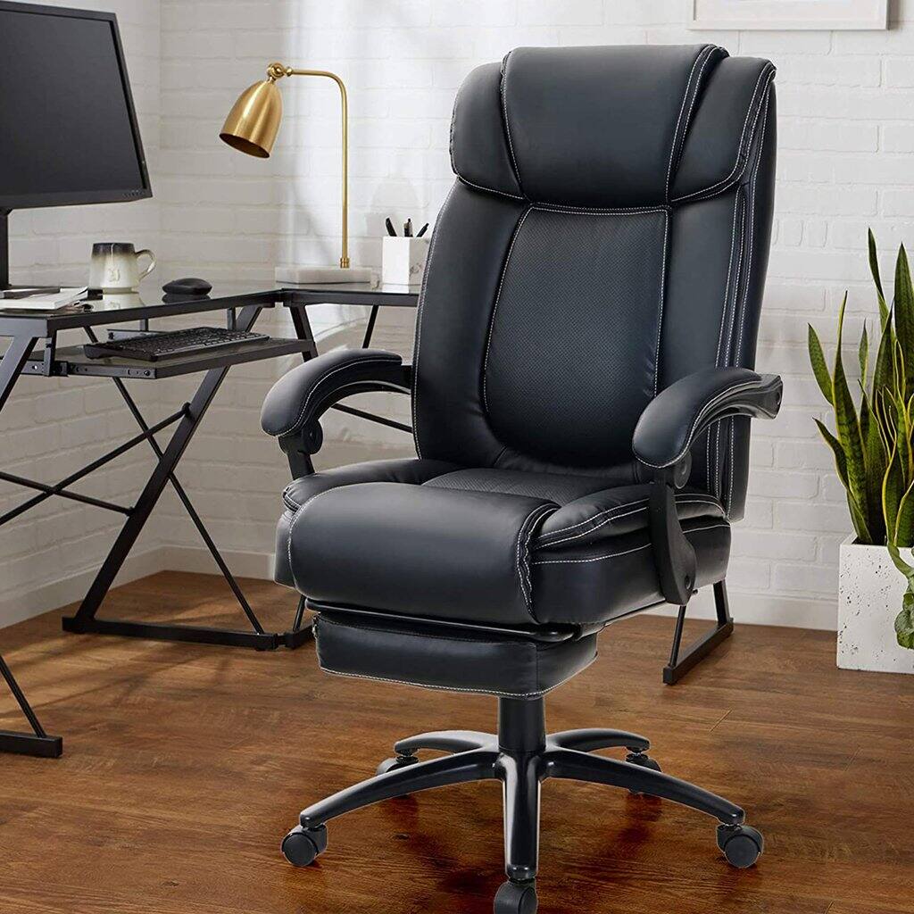 PHI VILLA Ergonomic PU Leather High Back Computer Chair starts from $130+FS $140