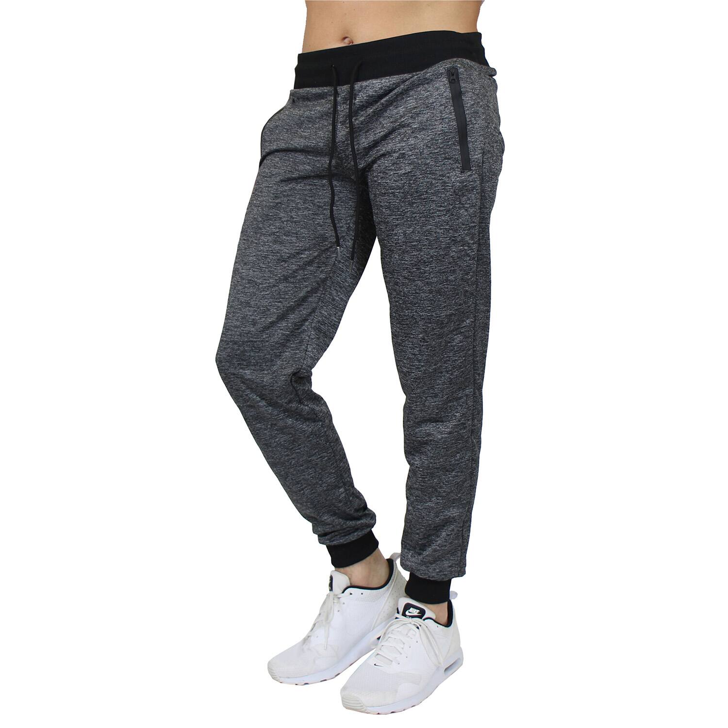 Women's French Terry Fashion Joggers With Tech Zipper Pockets $11.24 + Free shipping