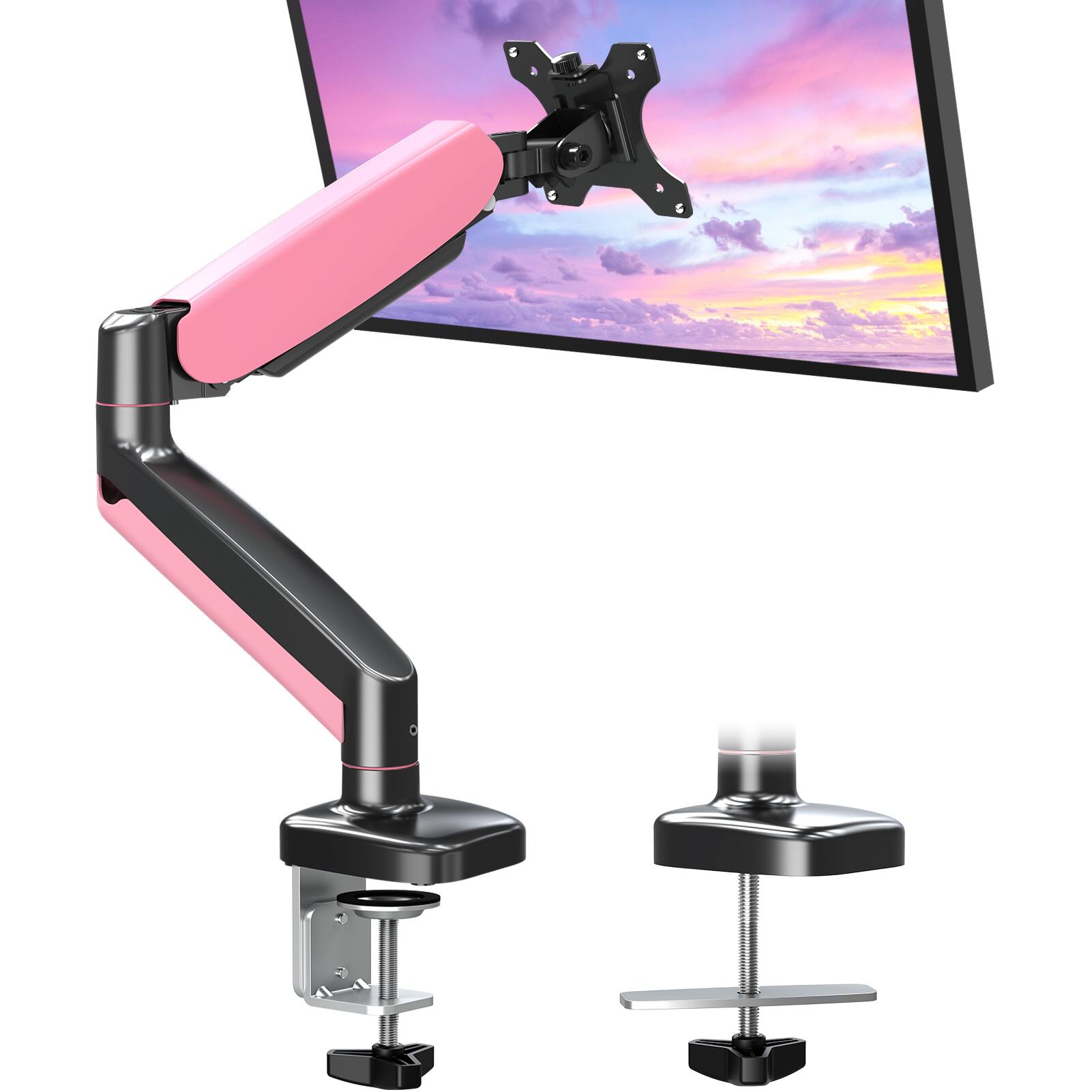 MOUNTUP $27.99 Pink Single Monitor Mount Adjustable Desk Arm for 17"-32" Monitors with Clip Coupon + Free Shipping