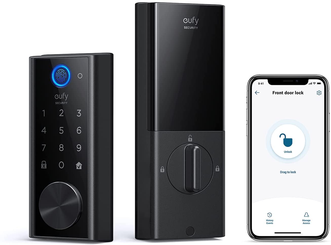 eufy Security Smart Lock Touch with Wi-Fi & Fingerprint, Keyless Entry Door Lock $209.99