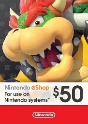 $50 Nintendo eShop Gift Card (Instant e-Delivery) $41.50