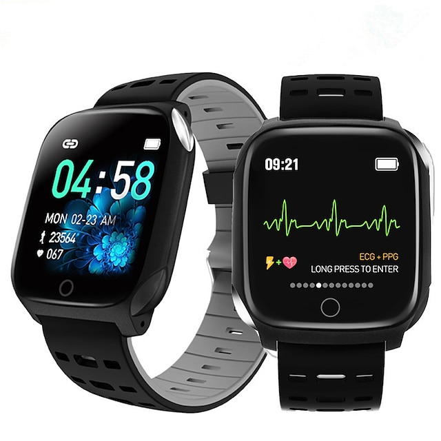 F16 Smart Watch Fitness Wristband Bluetooth ECG+PPG Pedometer Call Reminder IP67 Fitness Tracker For Android iOS (Various Colors) $26.37