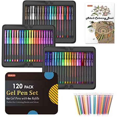 Shuttle Art 60 Colors Gel Pens with 60 Refills in Metal Case $13.79 + Free shipping w/ Prime or $25+