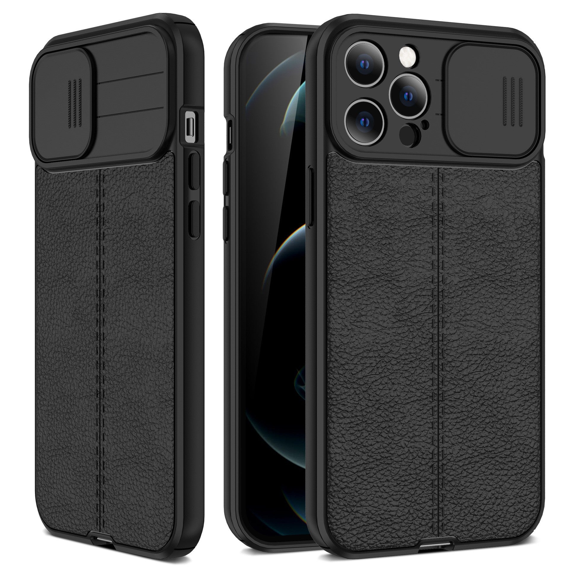 Shock-proof iPhone Case Compatible with iPhone 13/12/11/X/8/7/6 Pro Plus with Sliding Camera Cover $4.99 + Free Shipping