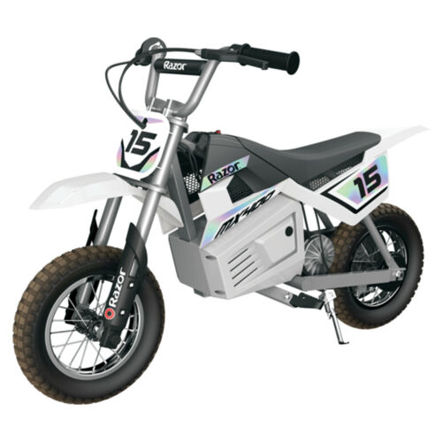Razor MX400 Dirt Rocket 24V Electric Toy Motocross Motorcycle Dirt Bike, White - $277.99 + FS