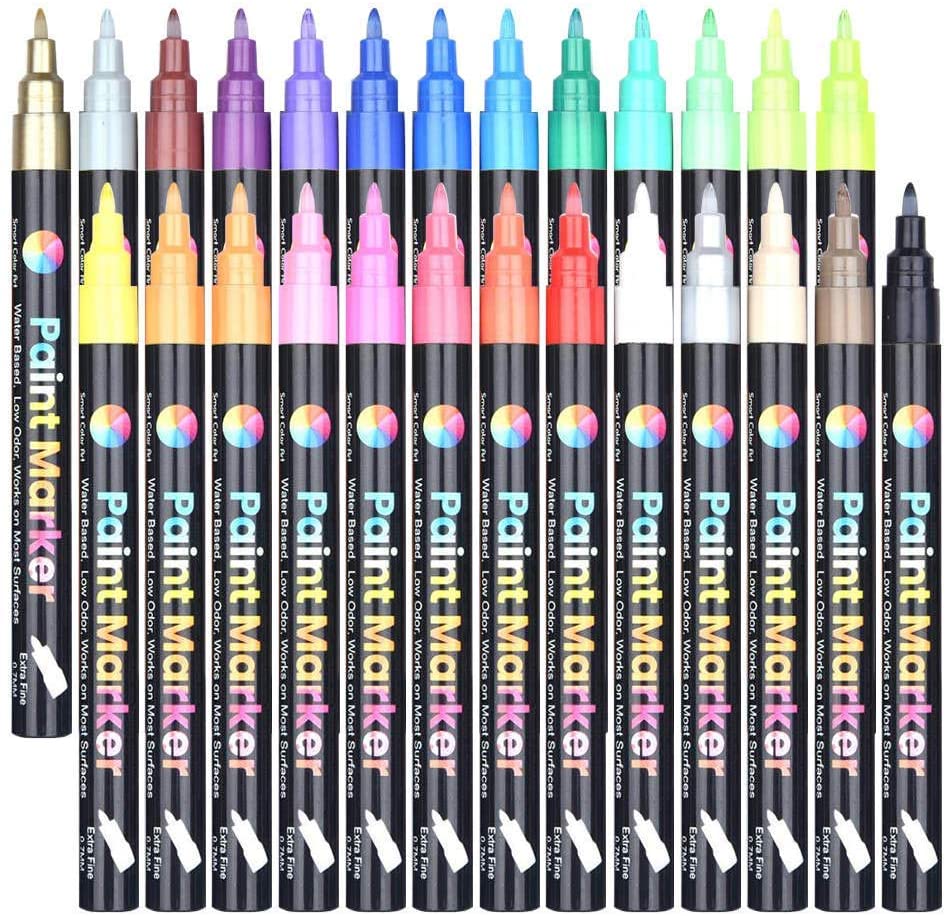Smart Color Art 26 colors Acrylic Paint Pens $7.94 + Free shipping with Prime or $25+