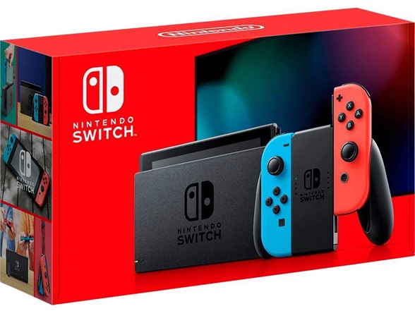 Nintendo Switch with Neon Blue and Neon Red Joy‑Con, $279.99 + Free Shipping w/ Prime