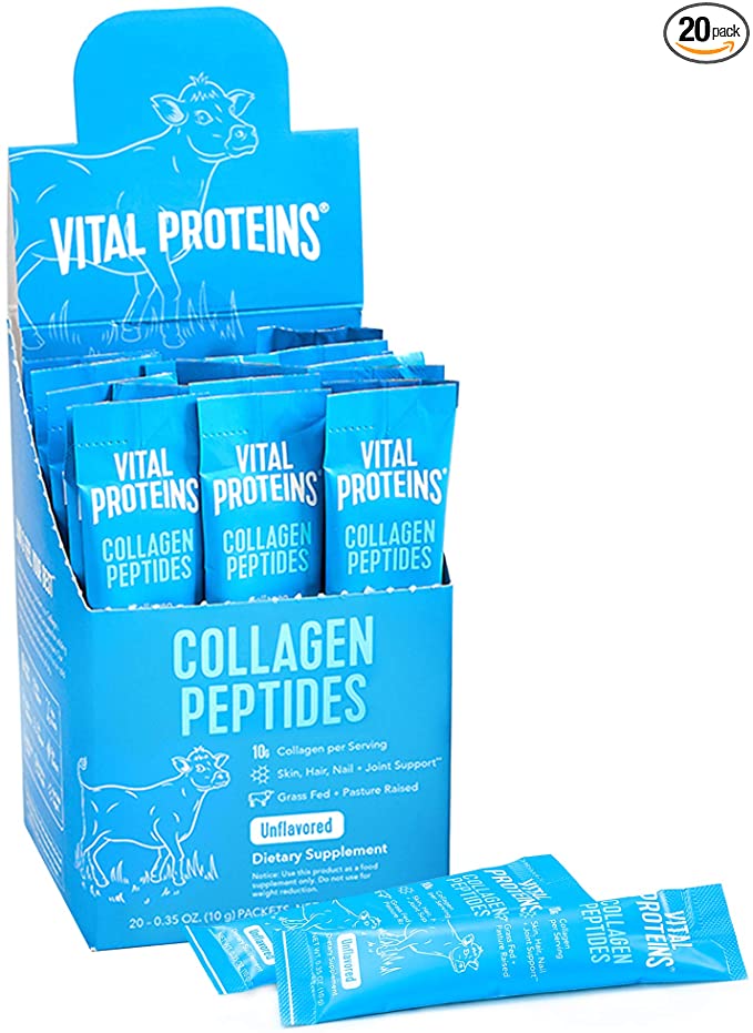 Vital Proteins Collagen Peptides Powder Supplement (Type I, III) Hydrolyzed. Unflavored 0.35 Ounce 20 Pack $25.89 w/ S&S + Free Shipping
