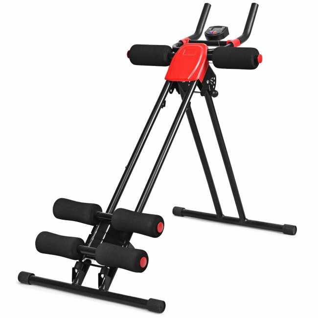 Costway Abdominal Workout Equipment with LCD Monitor for Home Gym $76 + Free Shipping