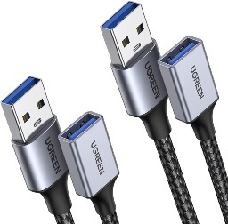 Ugreen 3 FT USB 3.0 Extender USB Cable Male to Female 2 Pack $7.69 + Free Shipping w/ Prime or $25+