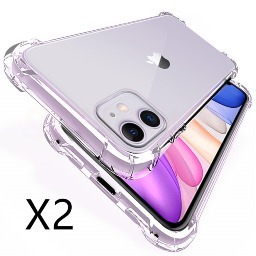 2-Pack Clear iPhone Case, Soft TPU Protective Phone Cover for iPhone 13/12/11/X/XR/8/7/6 All Series $5.99 + Free Shipping