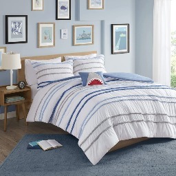 Comfort Spaces Marlo Cotton Comforter 3 Piece Set: $49.35 for Blue, $51.16 for Pink + Free Shipping