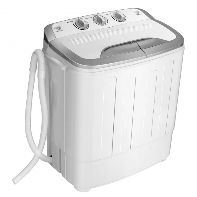 Costway 8 lbs Portable Mini Twin Tub Spinner Semi-Automatic Washing Machine $139 + Free Shipping