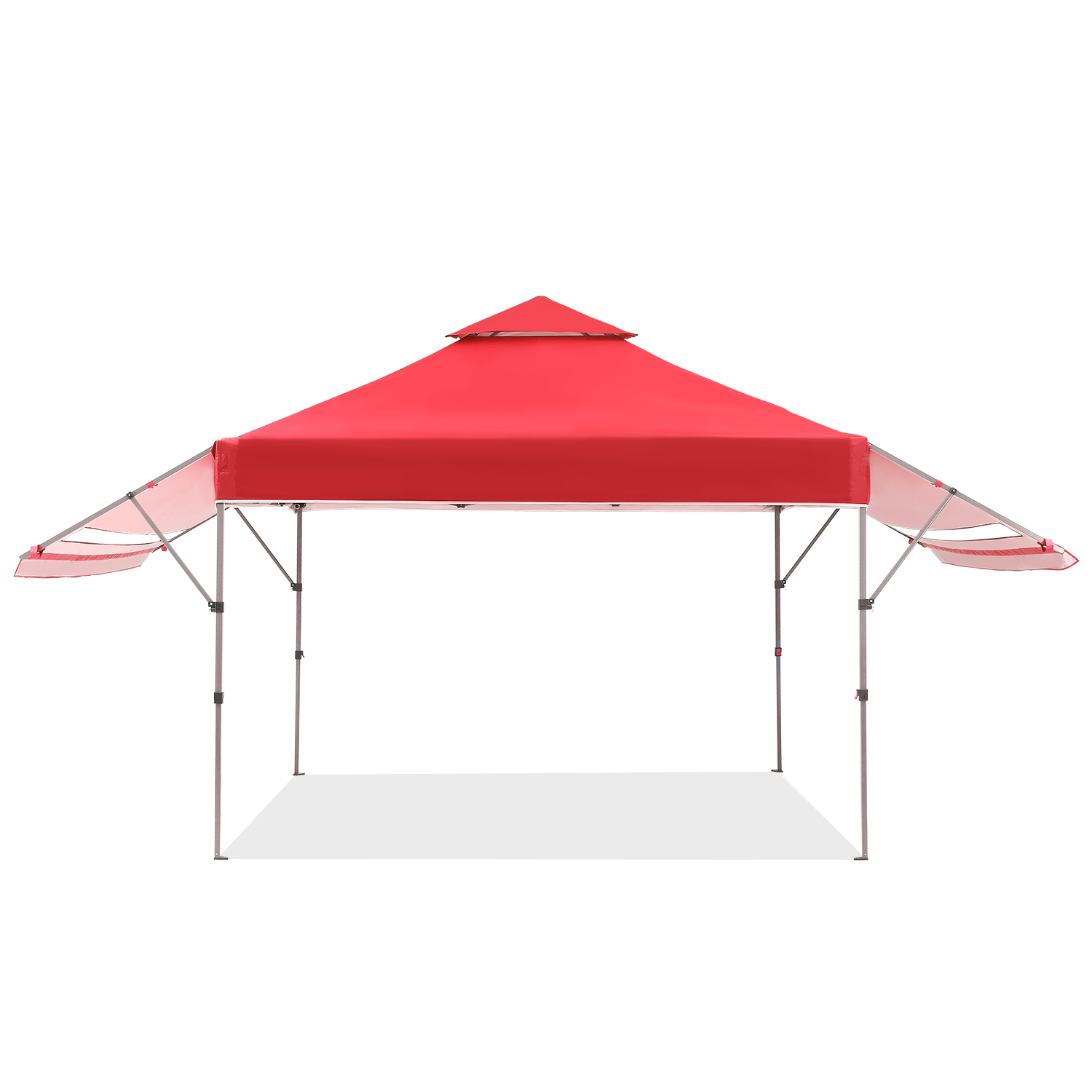 10 Ft. W x 17 Ft. D Steel Frame Pop-Up Red Canopy, $99 +Free Shipping