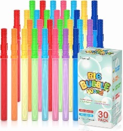 30 Pack 14’’ 4.1oz Solution Inscraft Big Bubble Wands $16.79 + Free shipping with Prime or $25+