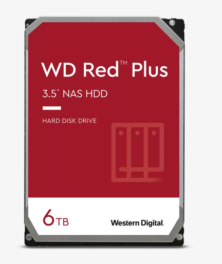 6TB 3.5" WD Red Plus NAS 5640RPM Hard Drive $110 + Free Shipping