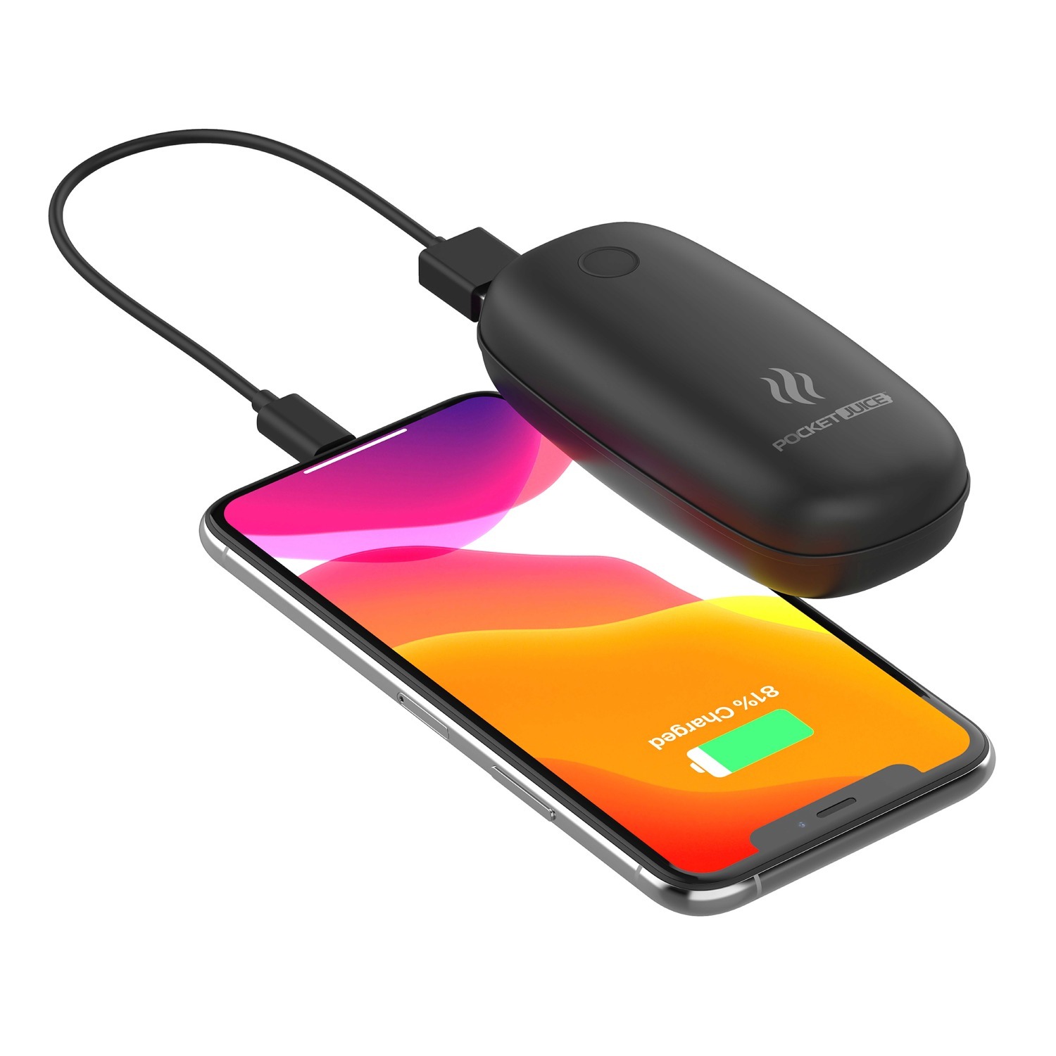 Pocket Juice 5200mAh Portable Power Bank & Rechargeable Hand Warmer 9.