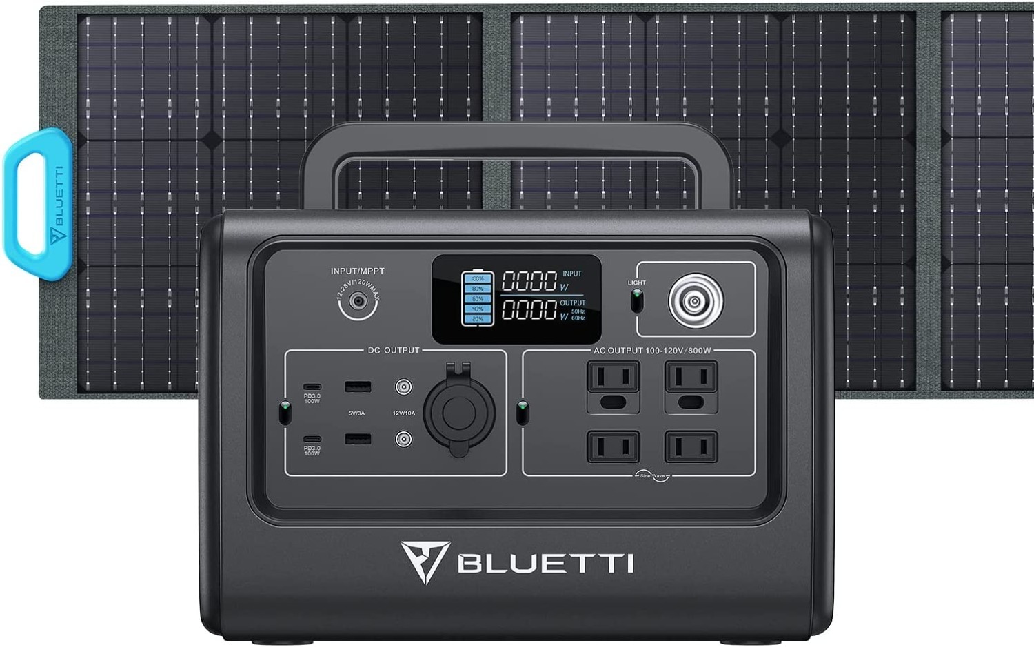 BLUETTI 716Wh Portable Power Station (LiFePO4 Battery) EB70S + PV200 Solar Panel $748 + Free Shipping