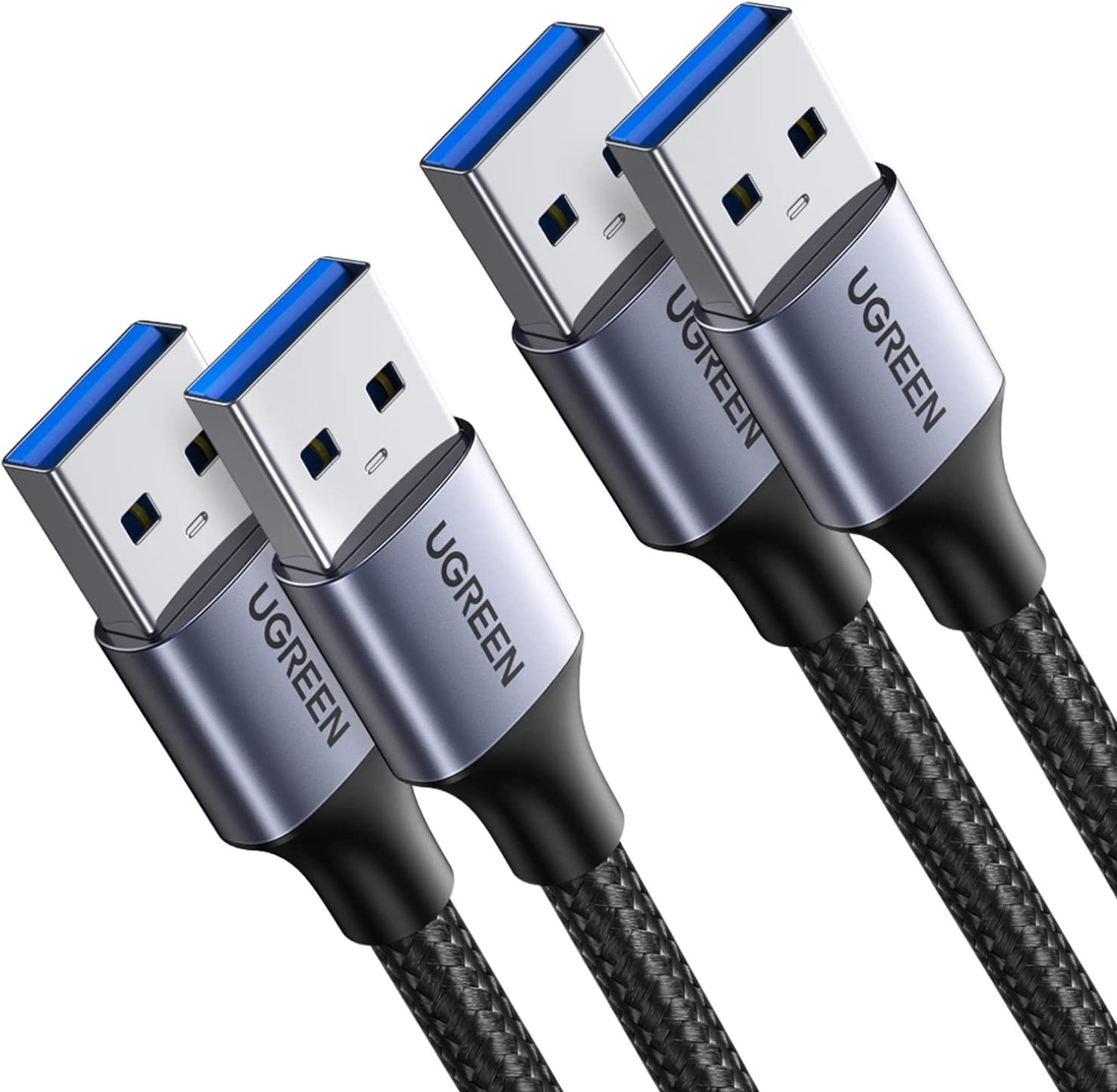 UGREEN: 2 Pack 1.5' USB A to USB A, Male to Male $4.55 & More + Free Shipping w/ Prime or $25+ orders