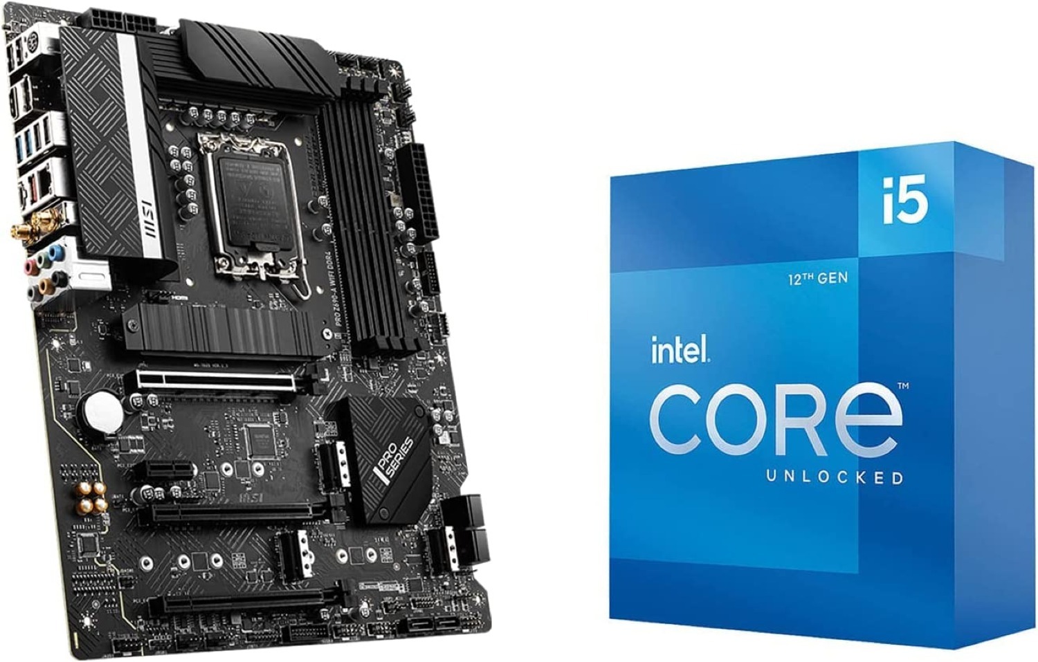 Intel Core i5-12600K 12th Gen CPU + MSI PRO Z690-A WiFi Motherboard Bundle $400 & more + Free Shipping