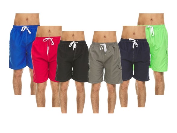 Men's Swimwear: Body Glove, PUMA, Hurley & More: 3 Pack Quick Dry Swim Shorts w/ Cargo Pocket $29 & more + Free Shipping w/ Prime