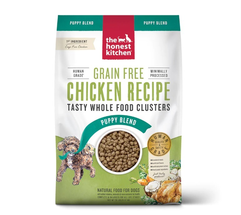 Honest Kitchen Human-Grade Dog & Cat Food/Treats: 4lb Grain Free Chicken Clusters for Puppies $12 & More + FS on $49+