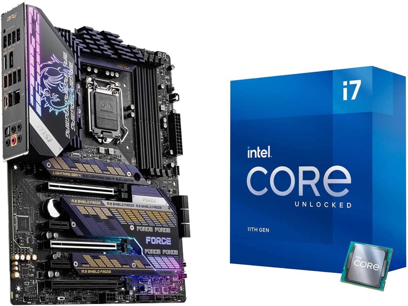 Prime Members: Micro Center Intel Core i7-11700K Processor with MSI Z590 Gaming Force ATX Motherboard $410 + Free Shipping
