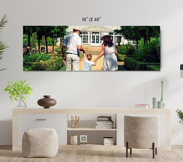 Canvas Champ Two 48"x16" or 16”x48” Custom Canvas Photo Prints (0.50