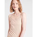 Banana Republic: Up to 40% Off Women's Sitewide, $10 Women's Essential Camisole, $17 Women's Threadsoft Mock-Neck Tank + Free Shipping on $50+ for Reward Members