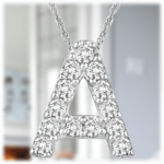 Pick-your-2-Pack: Tamborat Jewelry 10K White Gold Plated Initial Necklaces $20 + Free Shipping