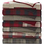 Prime Members: 50&quot; x 70&quot; Woolrich Plaid Sunset Red Quilted Throw $29 &amp; More + Free Shipping