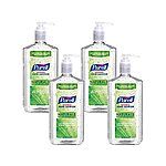 4-Pack 28 fl oz. Purell Advanced Hand Sanitizer Naturals with Plant Based Alcohol (Citrus Scent) $20 + Free Shipping w/ Prime