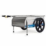 Tipke Collapsable Aluminum Utility Cart w/ 2 Wheels (Blue Stripe, 330lb Max Capacity) $257.39 + Free Shipping