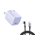 UGREEN Nexode 30W USB C GaN II Charger Bundles: w/ 10' 100W USB C 90 Degree Cable $16 or 3.3' Lighting Cable $15 (Various Colors) + Free Shipping
