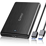 ORICO 2.5" SATA External Hard Drive Enclosure (USB 3.0 to SATA III) $5.35