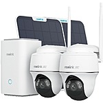 Prime Members: REOLINK 4K Solar Security Cameras Wireless Outdoor System: Home Hub with 2X PT Ultra Cam $258.99 + Free Shipping