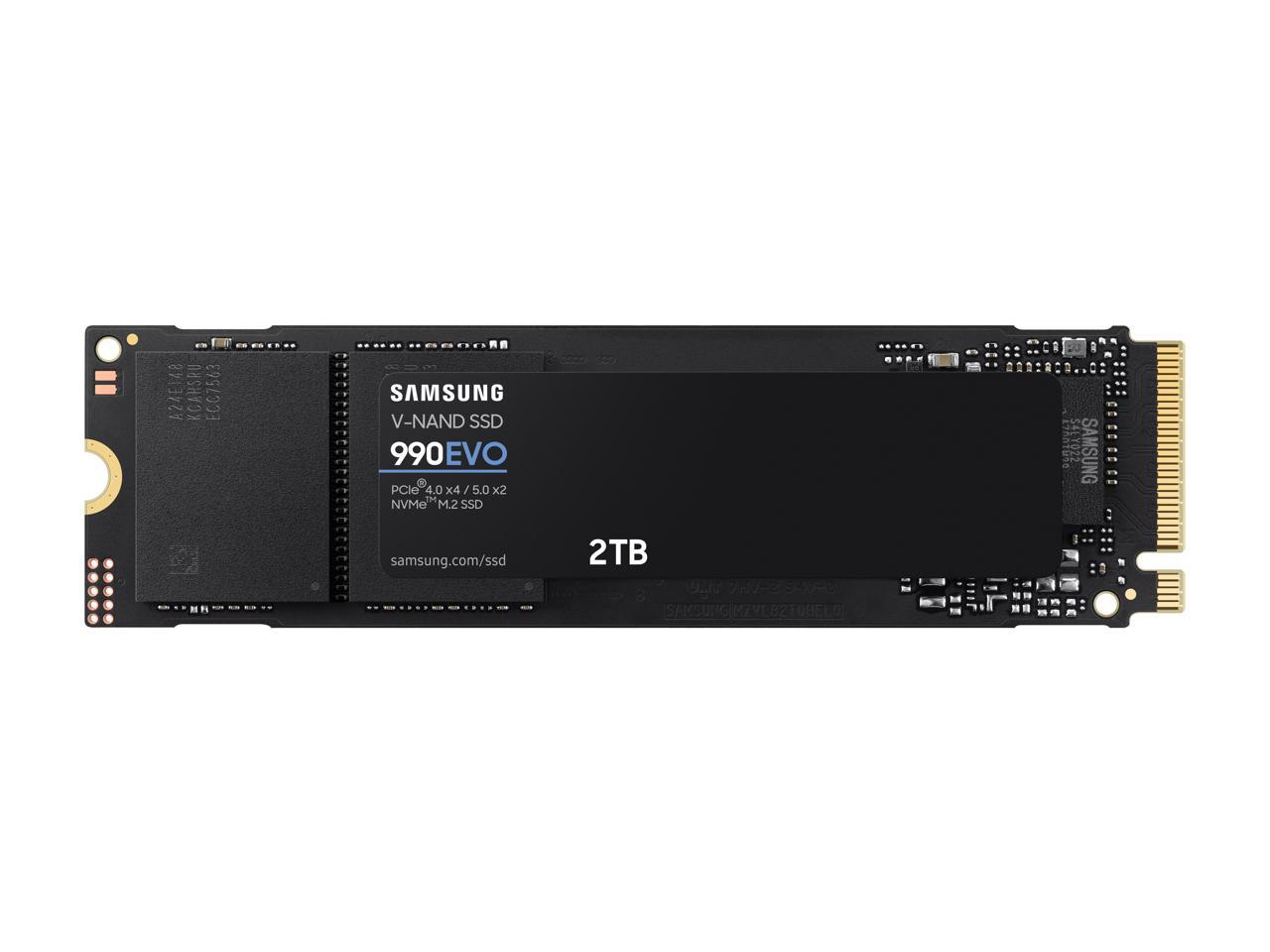 2TB SAMSUNG SSD 990 EVO, PCIe 5.0 M.2 2280 $142 + Free Shipping
