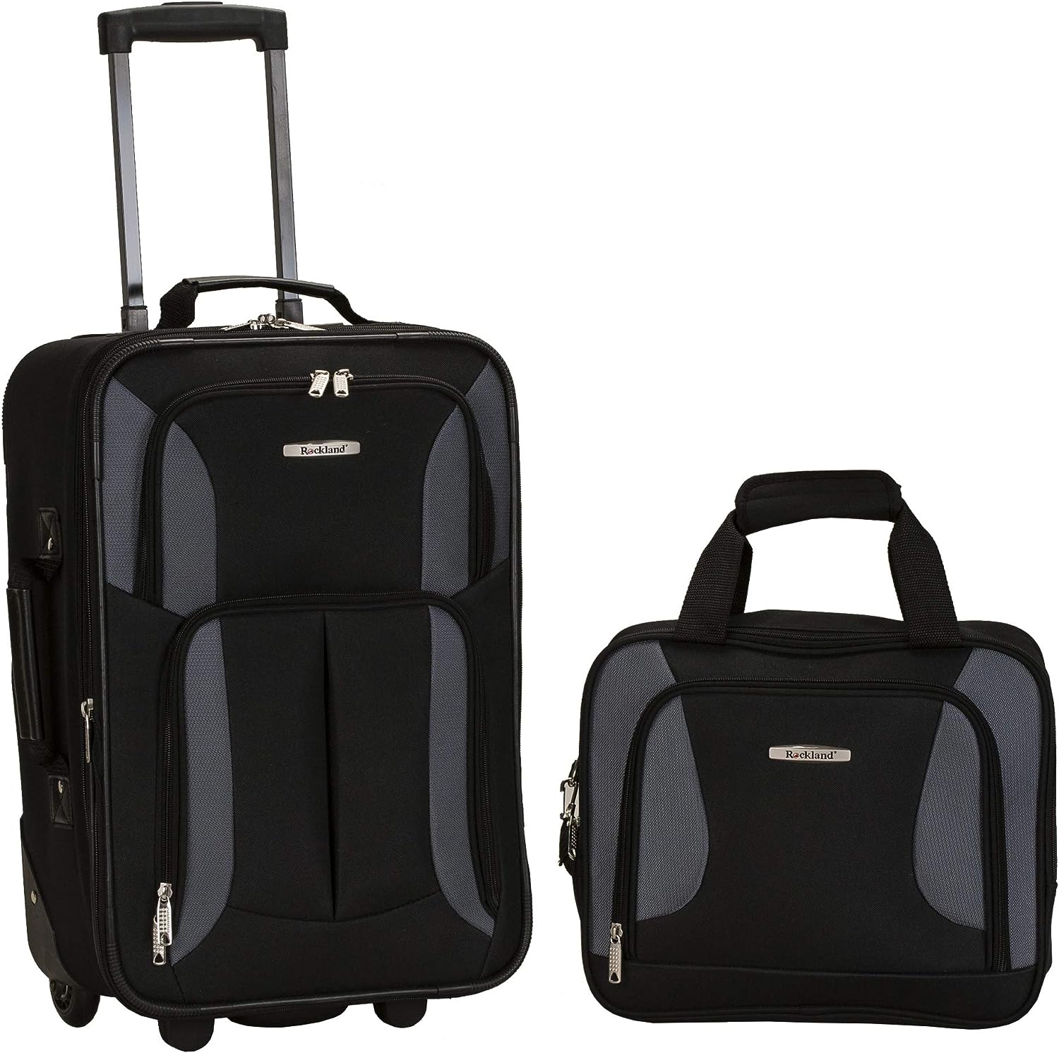 Woot! Luggage Favorites: 2-Piece Rockland Fashion Softside Upright Luggage Set (Various) $26 & More + Free Shipping w/ Prime