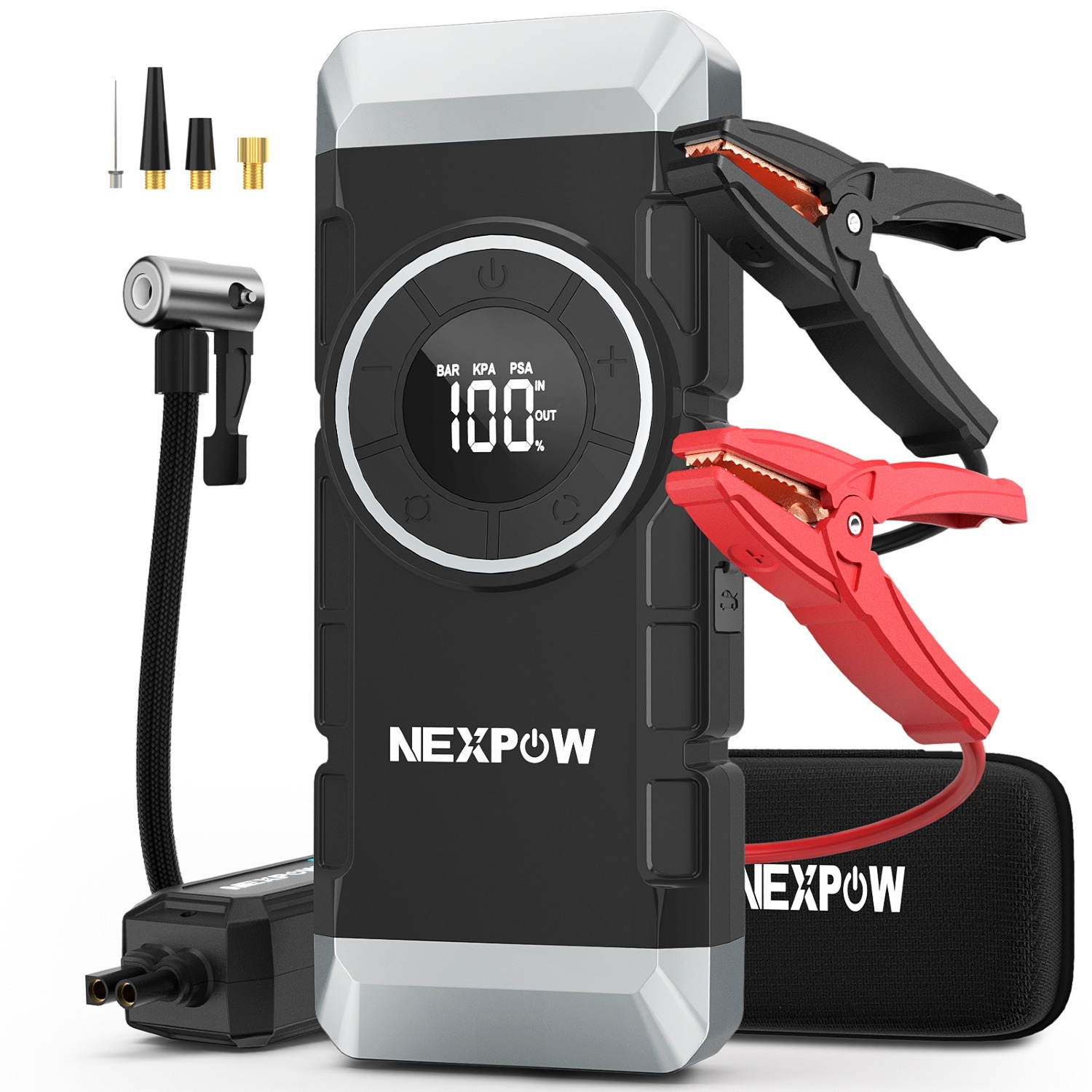 Prime Members: NEXPOW Car Battery Jump Starter 3000A Peak w/ Air Compressor $49.49 + Free Shipping