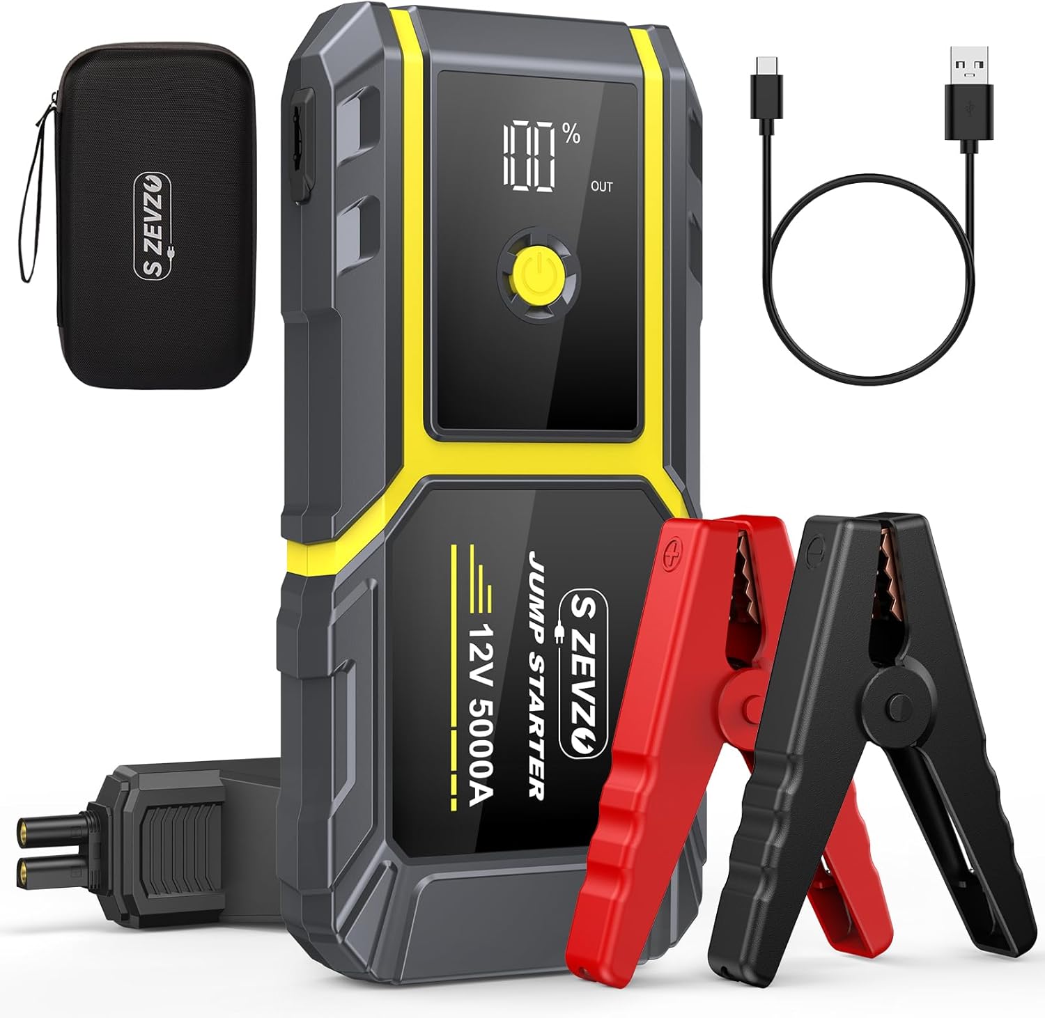 S Zevzo 5000A 12V Portable Battery Jump Starter $36 + Free Shipping