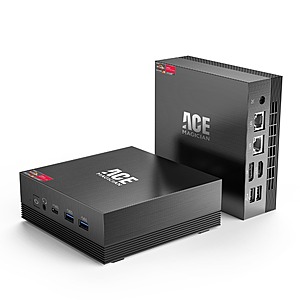ACEMAGICIAN Mini PC【Dual LAN】AMD Ryzen 5 5500U, 16GB DDR4 500GB