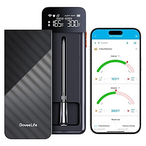 GoveeLife Digital Meat Thermometer Wireless w/ Wi-Fi Bluetooth & Single Probe Set $32.99 + Free Shipping