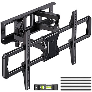 MountFTV Full Motion TV Wall Mount Bracket for 37" to 84" TVs (Holds up to 110lbs) $19.99 + Free shipping w/ Walmart+ or orders $35+