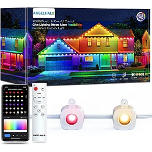Angelhalo 150' Permanent Outdoor RGB Lights (108 LEDs) $224.99 + Free Shipping