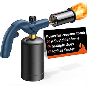 Prime Members: ThermoMaven Propane Torch w/ Adjustable Flame (Blue/Camo) $19.98 + Free Shipping