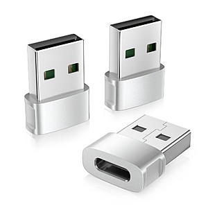 3-Pack Basesailor USB A to USB C Adapter for iPhone (Various Colors) $4 + Free Shipping w/ Prime or $35+ orders