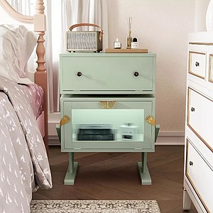 Heynemo 26.8" 360 Degree Nightstand w/ LED Light Strips (Various Colors) $70.99 + Free Shipping